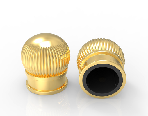 Unique Factory Customized Luxury Resin Perfume Bottle Lid , Custom Metal Perfume Cap