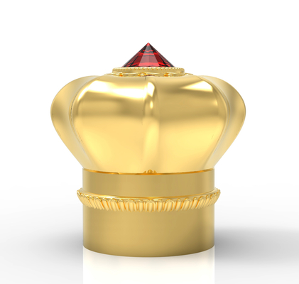 ISO9001 Floral Zinc Alloy Glass Perfume Bottle Cover Factory Metal Cover Lids Zinc Caps