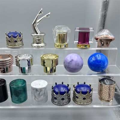 ABS Plastic Perfume Bottle Cap with 15MM Port Size and Maximum Continuous Temperature 150 °F for Cosmetics Application