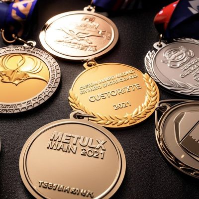 Customized Design Award Medal with 2mm Thickness and 7-10 Business Days Production for Corporate Events