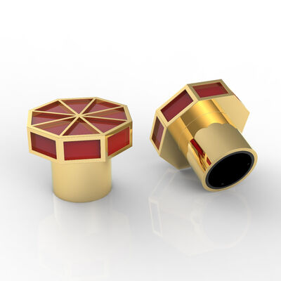 Luxury Crystal T Shaped Zamak Perfume Caps Zinc Alloy Glass Perfume Bottle Caps