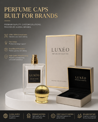 Zinc Alloy Vertical Ribbed Sphere Perfume Cap Mirror Gold Plated Striped Ball Shape Cosmetic Bottle Lid Custom Logo OEM For Glass Perfume Bottle Magnetic