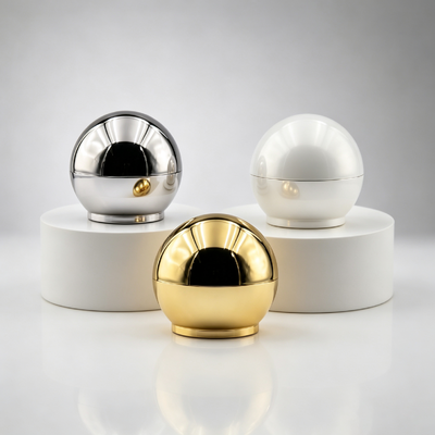 Source Factory Glossy Hemisphere Spherical Zinc Alloy Perfume Cap FEA15 Fit Smooth Round Zamac Perfume Bottle Lid Gold Silver White Multi‑Color Plating Custom Logo OEM ODM