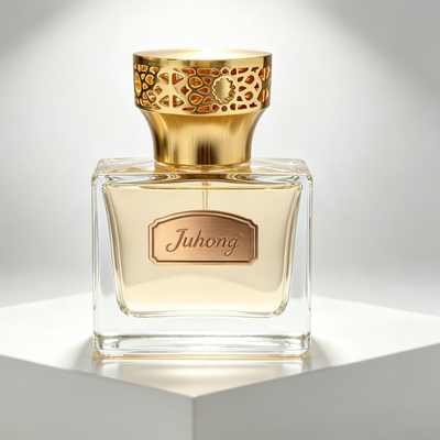 Luxury Brushed Gold Hollow‑Out Zamac Perfume Cap, Cutout Textured Zinc Alloy Fragrance Bottle Lid, Custom Logo Hollow Carved Metal Perfume Cover