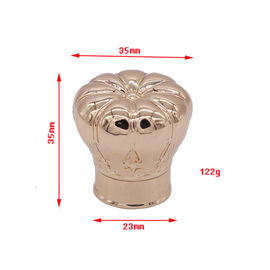 Luxury Zamak Crown Cap / Perfume Bottle Cap For FEA 15 Glass Bottle Neck