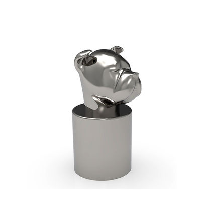 Dog Head Design Zamak Over Perfume Bottles Cap For FEA 15 Bottle