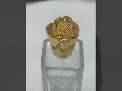 Customzied Gold Zamak Perfume Caps For Eco-friendly Fragrance Packing