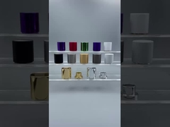 High End Cylinder Shaped Aluminum Metal Perfume Caps For Standard Fea 15 Bottle Necks