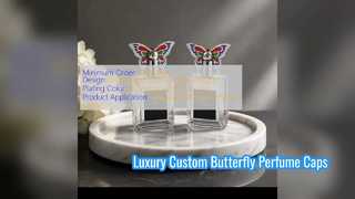 Custom Butterfly Zamac Perfume Cap for Luxury Branding
