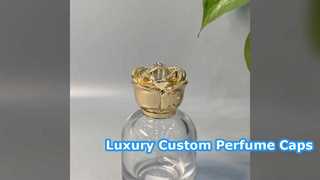 Luxury Custom Zamac Perfume Bottle Caps for Premium Brands