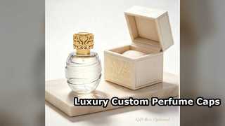Luxury Hollow Floral Zamac Perfume Cap Custom Gold Design