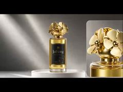 Flower Shape Zamac Perfume Cap，Gold Plated Zinc Alloy Fragrance Bottle Lid
