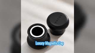 Luxury Zinc Alloy Cap Matte Black Magnetic Closure