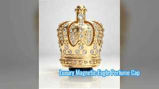 Luxury Eagle Wing Magnetic Perfume Cap Gold Plated